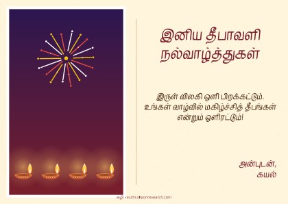 தீபாவளி · அஞ்சல் அட்டை