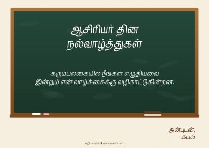 ஆசிரியர் தினம் · கரும்பலகை